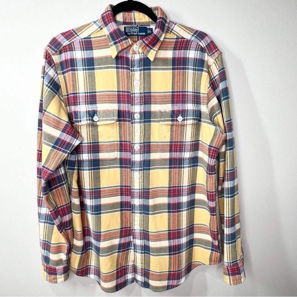 Polo by Ralph Lauren Plaid Classic 90’s Long Sleeve Button Down Flannel Large